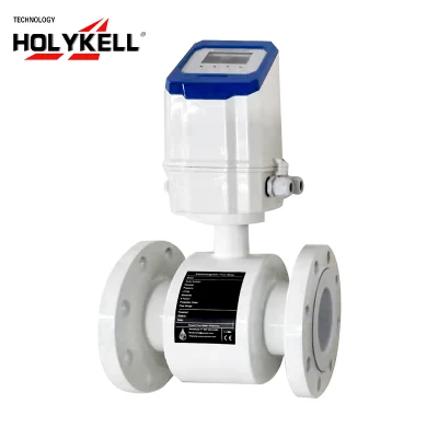 Holykell OLED-Display, digitaler Wasser-Durchflussmesser in Lebensmittelqualität, elektronischer Durchflussmesser, industrieller intelligenter Abwasser-Wasser-Magnet-Elektromagnetischer Durchflussmesser